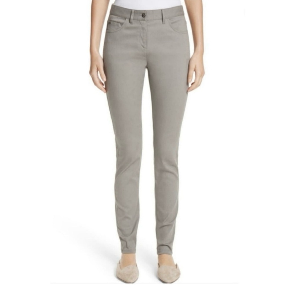 ST JOHN Gray Stretchy Skinny Denim Jeans Size 10